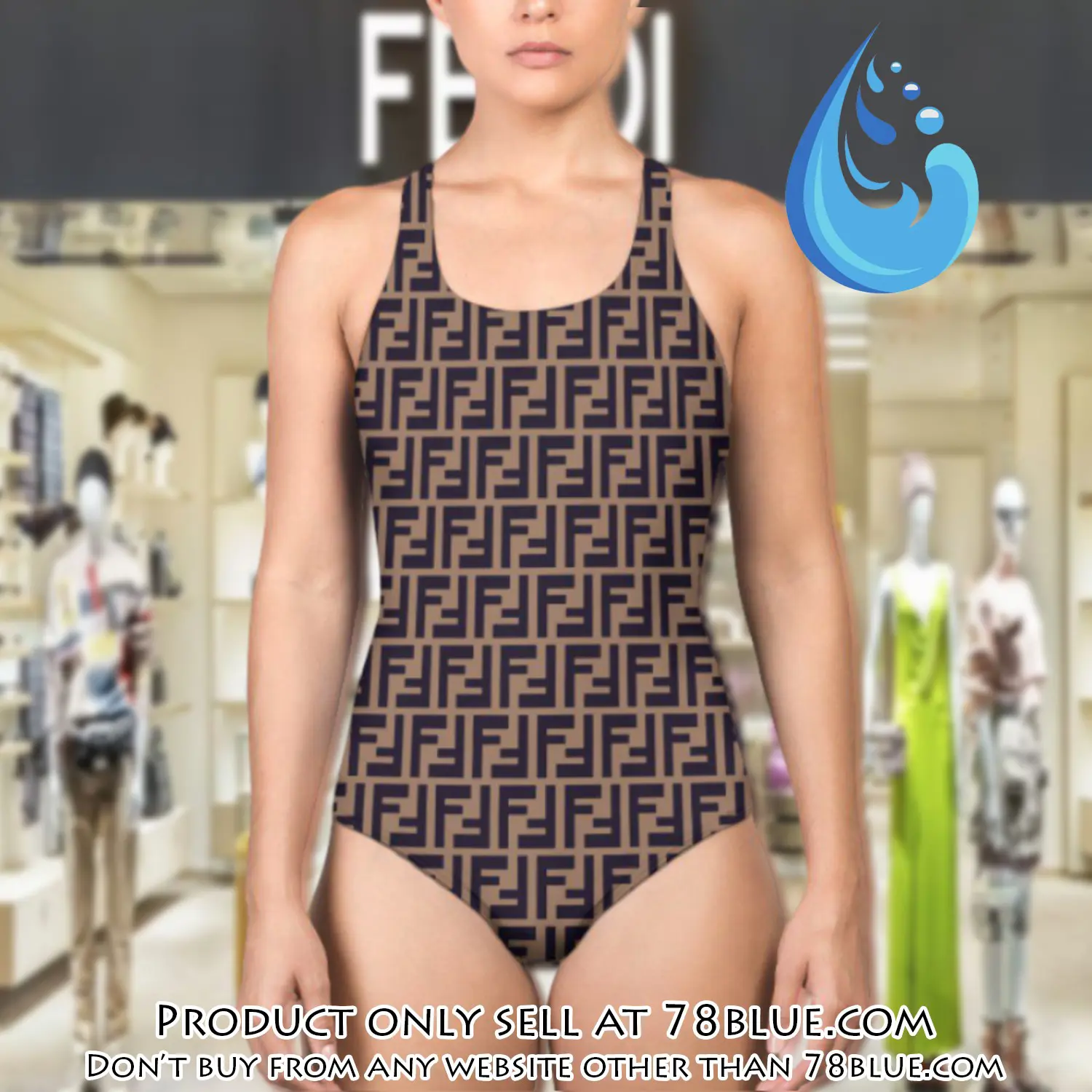 Fendi swimwear beachwear one piece swimsuit osw1052 78b2013685